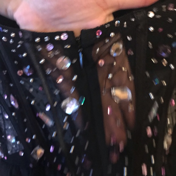 Strapless Black Dance or Cocktail Dress - Picture 4 of 5